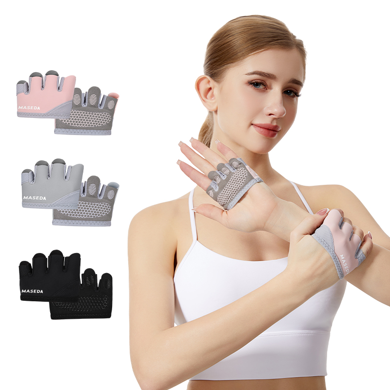 ถุงมือฟิตเนสแบบไร้นิ้วคู่หนึ่ง - Pilates Yoga Fitness บทวิจารณ์และราคา