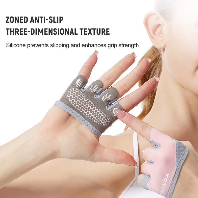 ถุงมือฟิตเนสแบบไร้นิ้วคู่หนึ่ง - Pilates Yoga Fitness บทวิจารณ์และราคา