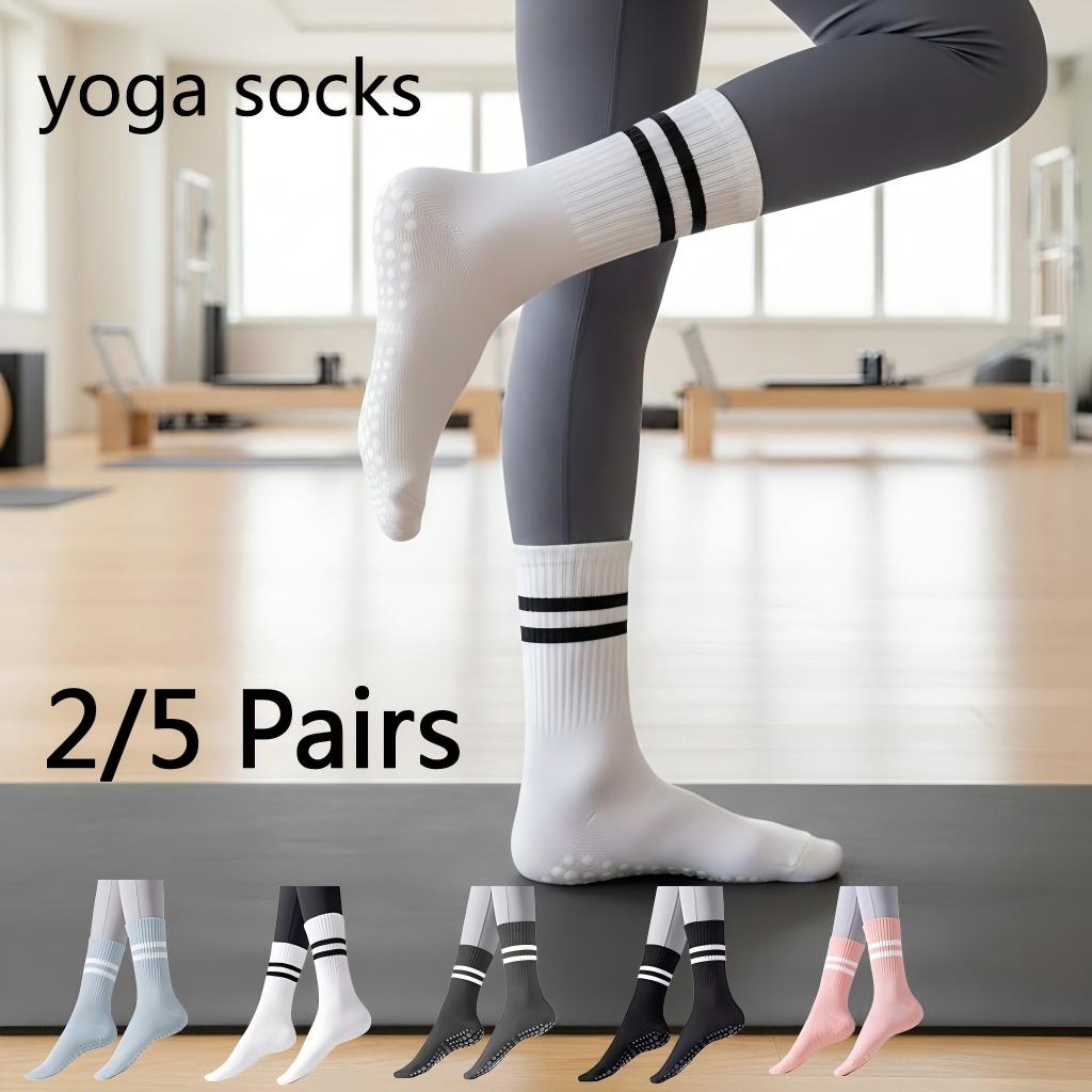 ถุงเท้าโยคะกันลื่นสำหรับผู้หญิ - Pilates Yoga Fitness บทวิจารณ์และราคา