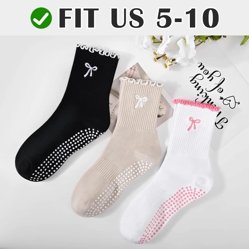 ถุงเท้าโยคะมืออาชีพ สายรัดผ้าฝ - Pilates & Yoga Vida บทวิจารณ์และราคา