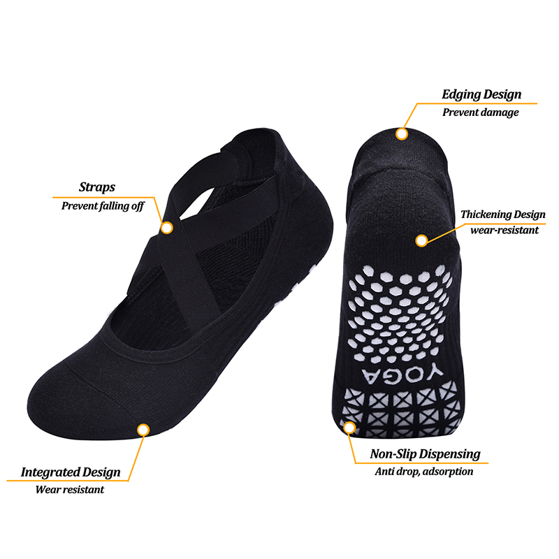 ถุงเท้าโยคะกันลื่นสำหรับผู้หญิ - Pilates Yoga Fitness บทวิจารณ์และราคา